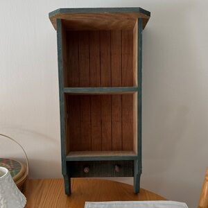 Rustic Wooden Shelf with hanging posts